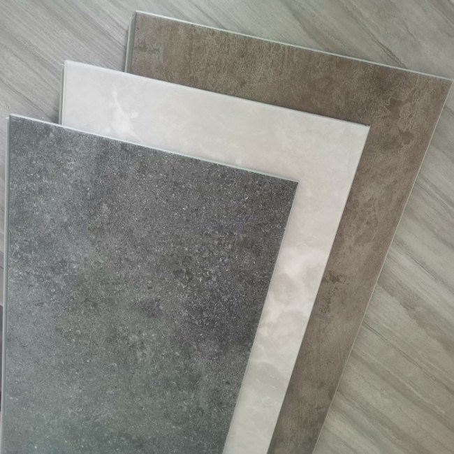 PVC Simple Color Waterproof Marble Vinyl Flooring Plank 100% Waterproof 2023 Color